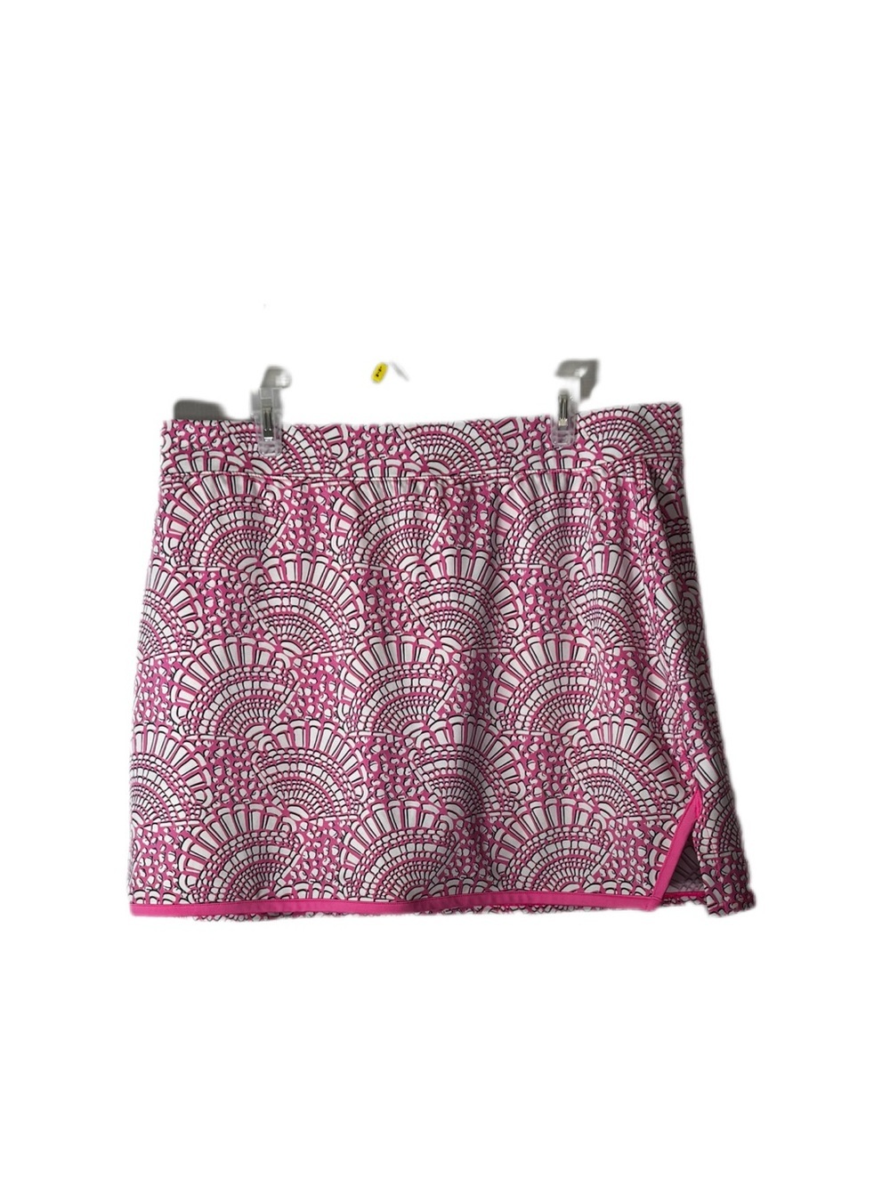crown & ivy Pink and White Patterned A-Line Skort